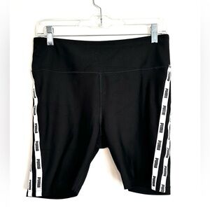 Puma Black Branded Biker Shorts - Sz. M